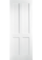 White Primed London FD30 Fire Door