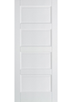 White Primed Contemporary 4 Panel FD30 Fire Door