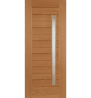 Oak Oslo Clear Glazed External Door