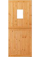 1 Light Redwood Stable Door - Ready To Glaze