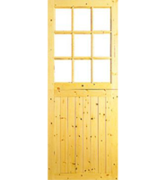 9 Light Redwood Stable Door