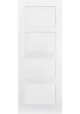 White Primed LP Shaker 4 Panel FD30 Fire Door