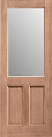 2XG Clear Glazed Hardwood Pre-Hung Doorset