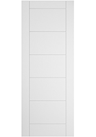 White Primed 5 Panel Ladder FD30 Fire Door