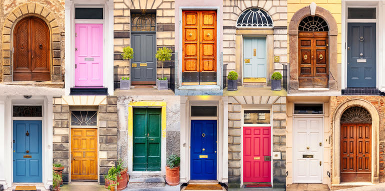 Different door colours