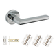 Venice Rose Internal Fire Rated Door Pack Polished Chrome