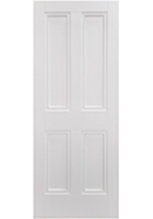 White Primed Islington 4 Panel Nostalgia FD30 Fire Door