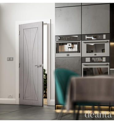 Pre-Finished Sorrento Light Grey Ash kitchen