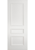 White Primed Windsor FD30 Fire Door