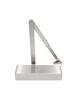 Adjustable Overhead Door Closer Satin Stainless