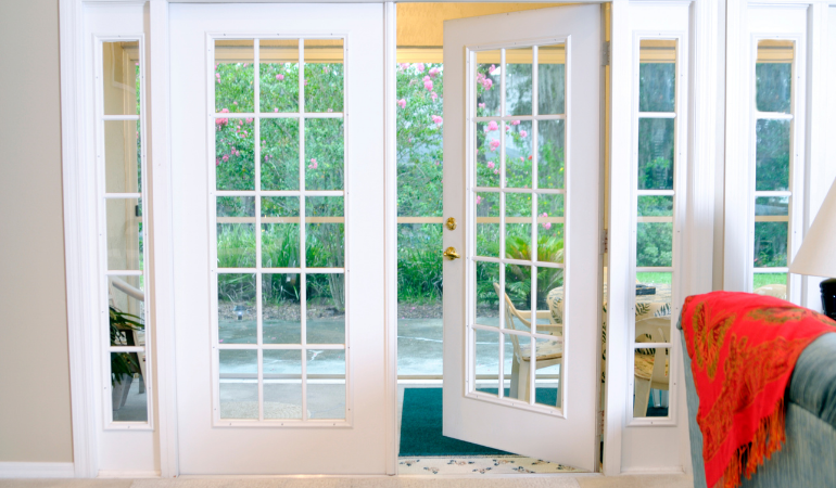 White french doors