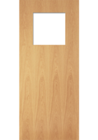 Glazed GO1 RW Oak FD30 Fire Door