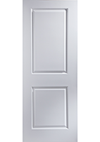 White Primed Cambridge 2 Panel FD30 Fire Door