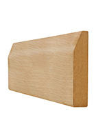 Chamfered Oak Skirting Board Pack