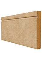 Single Groove Oak Skirting Board Pack