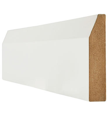 WHITE PRIMED SKIRTING CHAMFERED