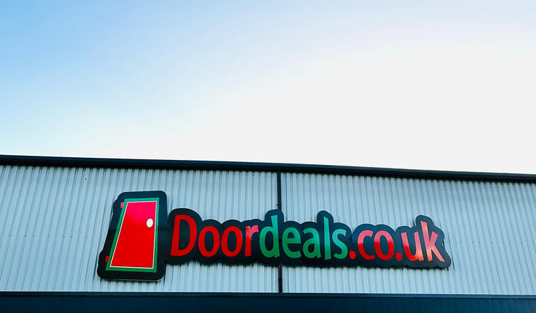 Doordeals Warehouse on Broombank Road, Chesterfield. 