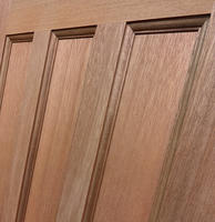 Close up of panels on the External Hardwood 1930s door