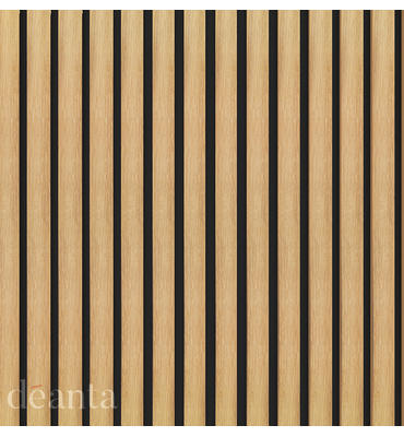 Immerse Acoustic Oak Wall Panelling close up