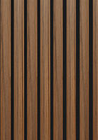Immerse Acoustic Walnut Wall Panelling