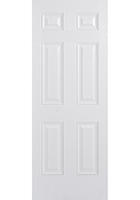 White Colonial 6 Panel GRP