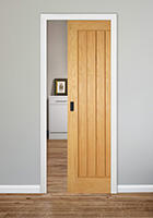 Oak Hagan Pocket Door Kit