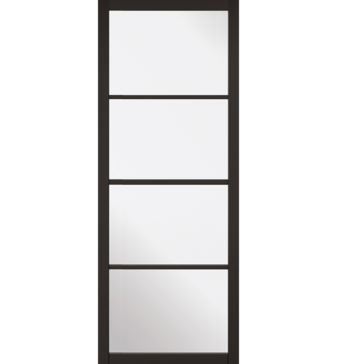 Black Studio 4 Light Clear Glazed