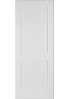 White Primed Shaker 2 Panel