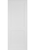 White Primed Shaker 2 Panel FD30 Fire Door