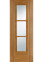 Pre-Finished Oak Capri 3 Light FD30 Fire Door