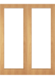 19G Oak Flush Flush FD30 Fire Door Pair