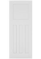 White Primed DE Cambridge FD30 Fire Door